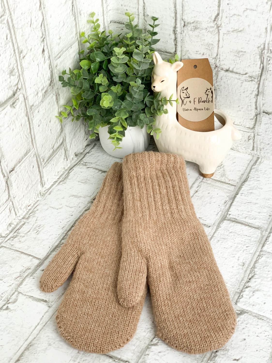 Adult Alpaca Boulce Lined Mittens
