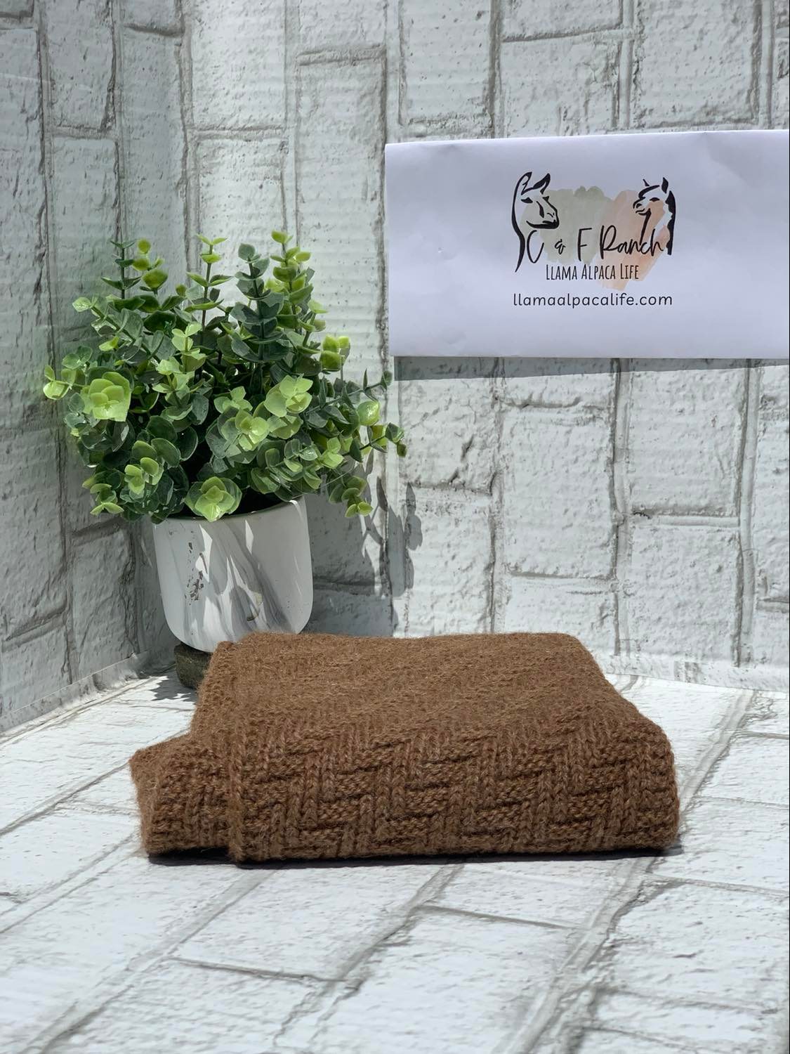 Herringbone Alpaca Scarf