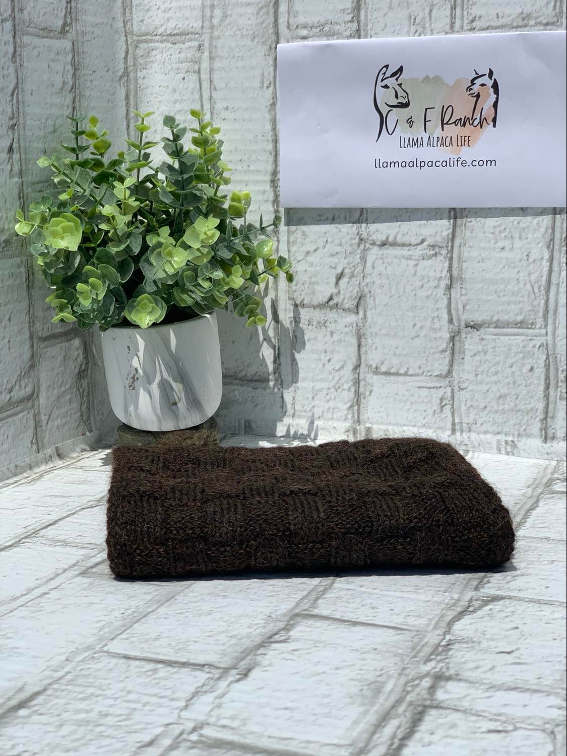 Basketweave Suri Scarf