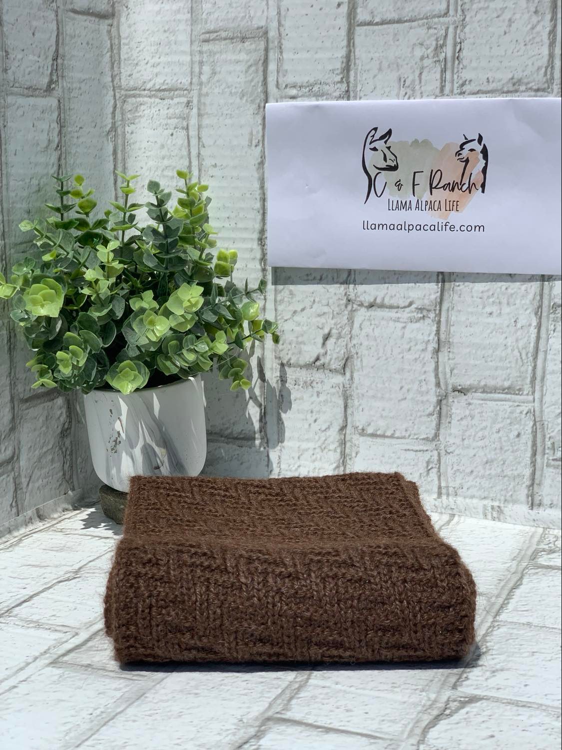 Herringbone Alpaca Scarf