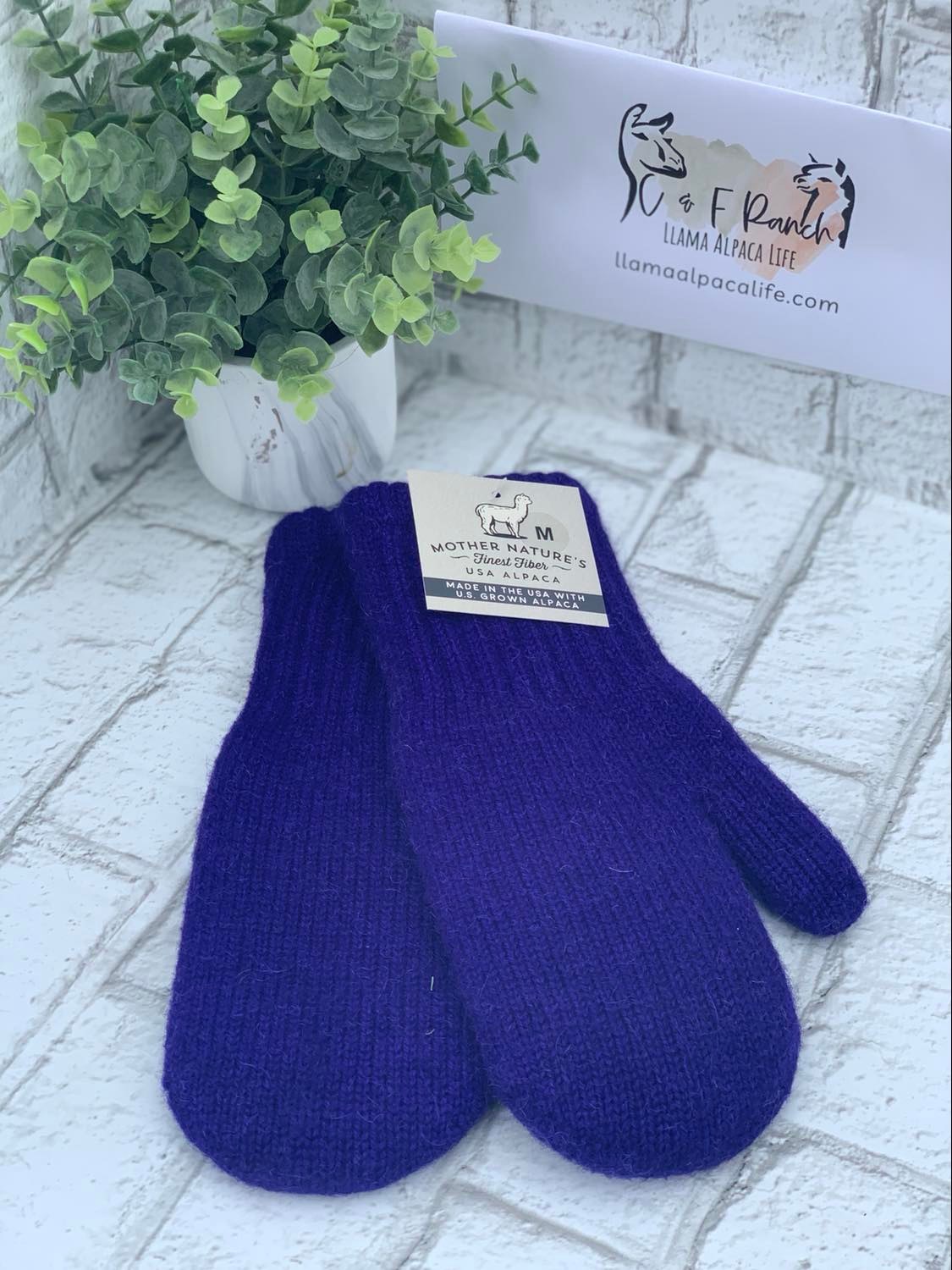 Adult Alpaca Boulce Lined Mittens