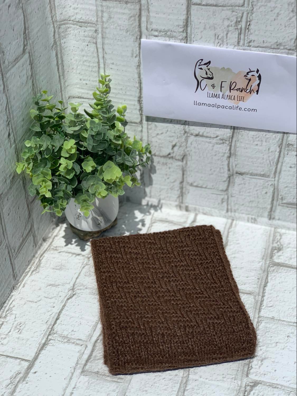 Herringbone Alpaca Scarf