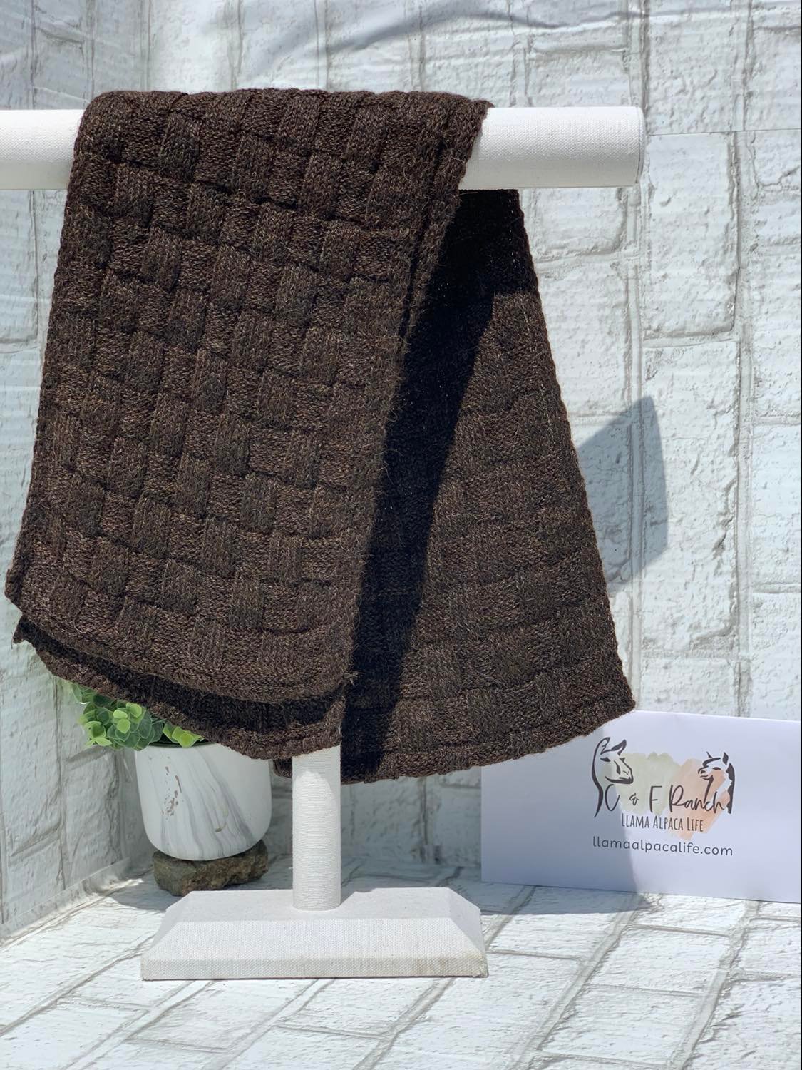 Basketweave Suri Scarf