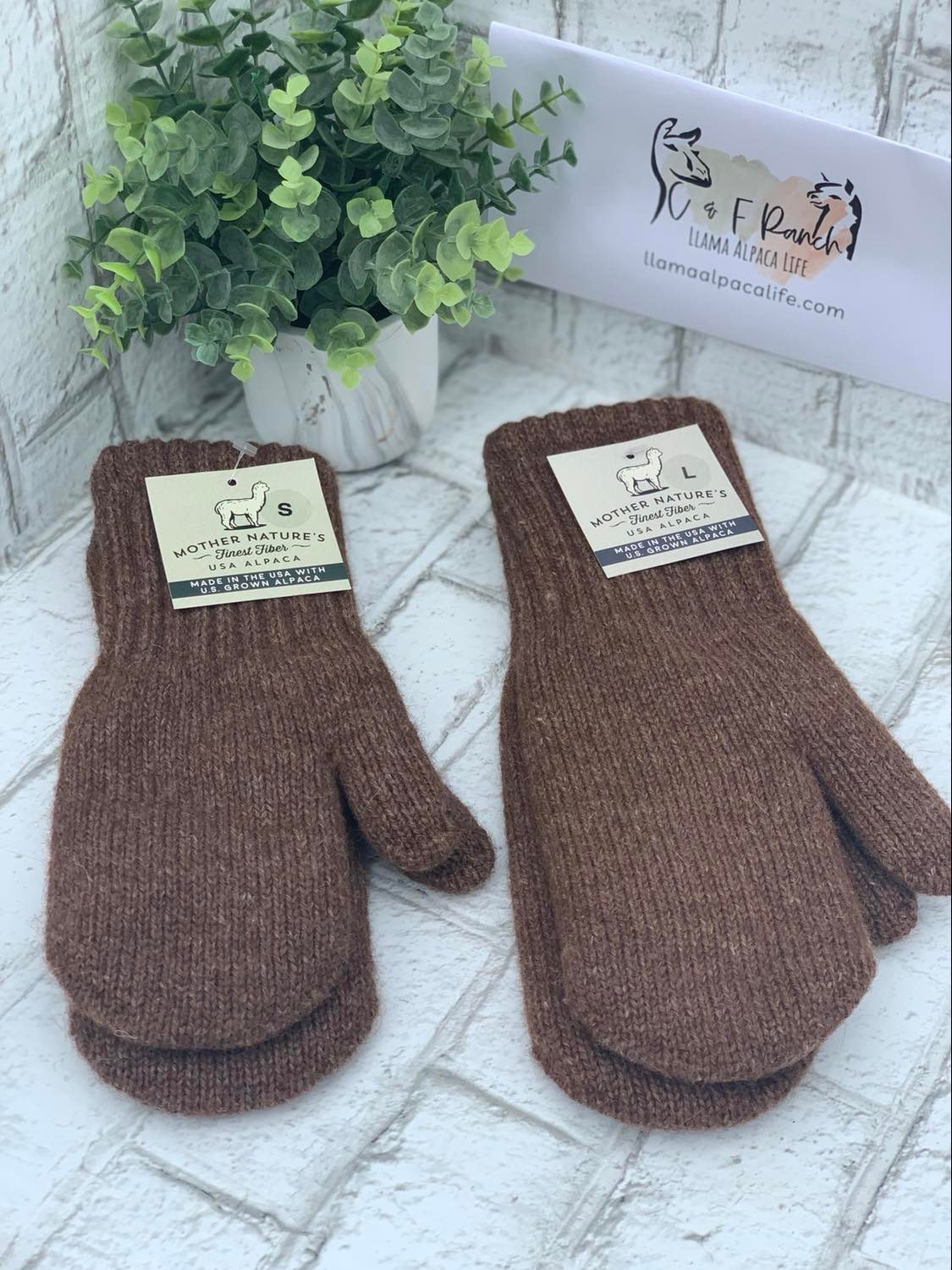 Adult Alpaca Boulce Lined Mittens