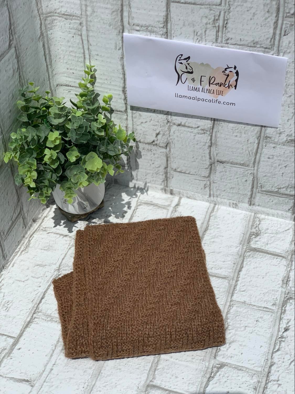 Herringbone Alpaca Scarf