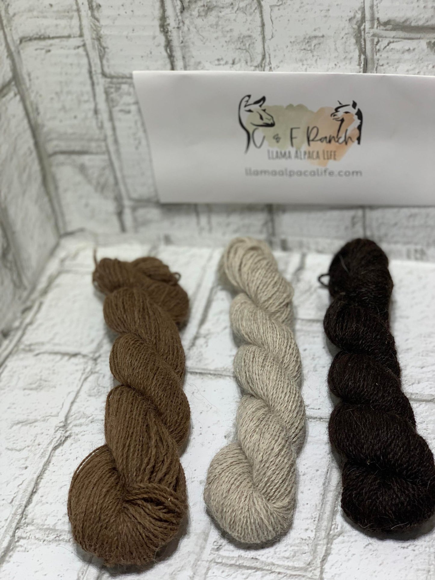 120 Yard 2 Ply 100% Llama Skeins