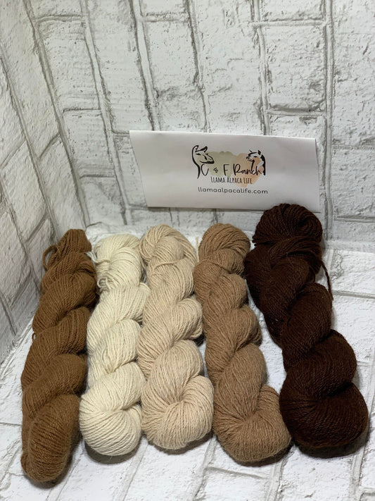 200 YD 3 Ply 100% Huacaya Alpaca Skeins